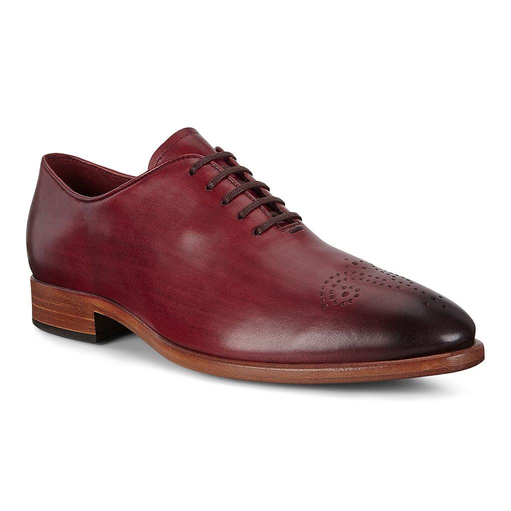 Ecco Vitrus Mondial Mens Business Shoes Red Online - India VLX-273819